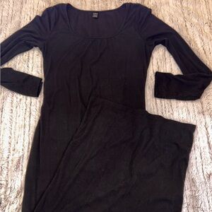 Black Bodycon Long Sleeve Maxi Dress